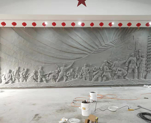 渦陽(yáng)輝山烈士紀念館浮雕