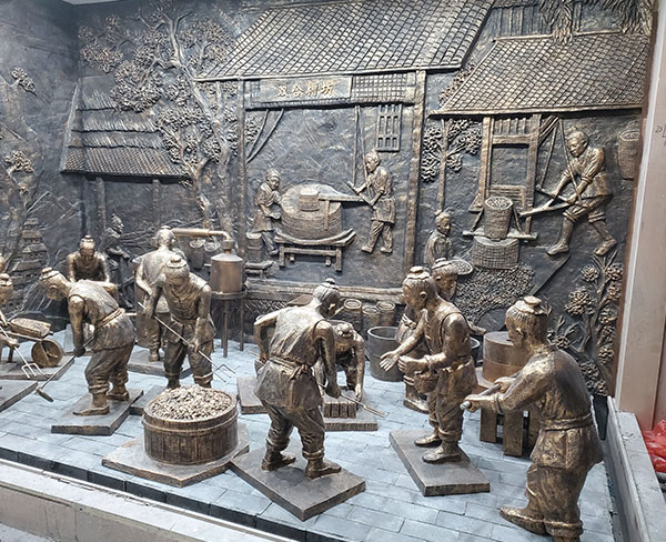 沙河酒廠(chǎng)展館浮雕